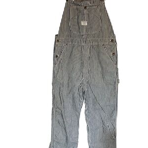 JCPenney Blue and White Striped Overalls